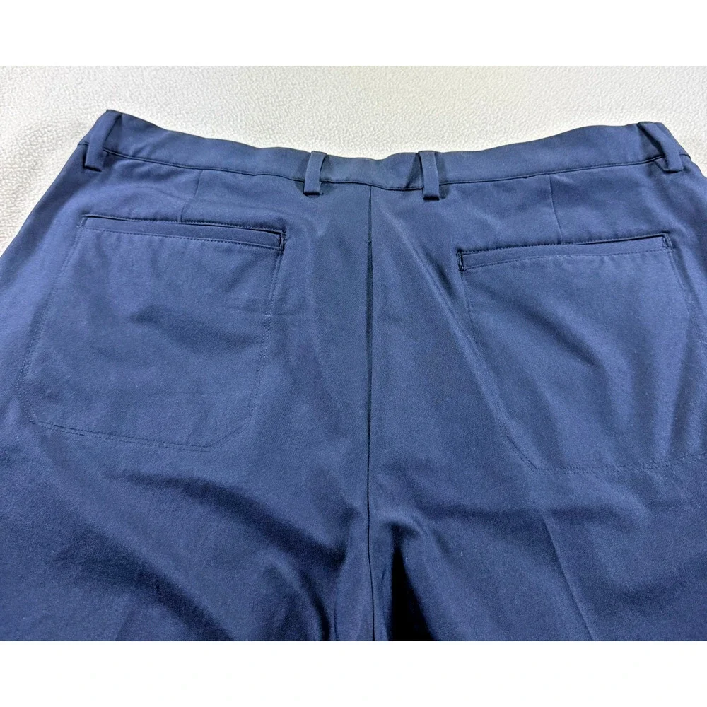 Greg Norman Pants Mens 36x30 Blue Stretch Performance Golf Dress Trousers
